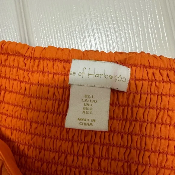 House of Harlow 1960 Blue and Orange Patterned wide leg pants with matching top - Picture 5 of 5